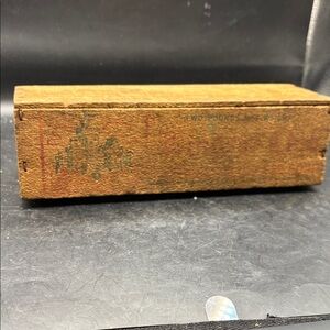 Vintage primitive Wooden Cheese Box